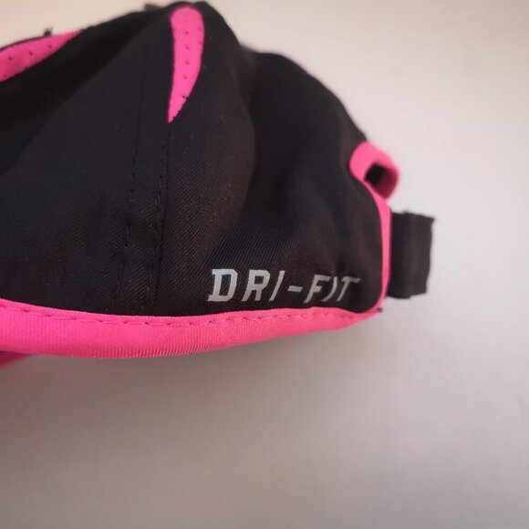 NWT Nike Toddler Size 2/4T Black with Hyper Pink Trim Baseball Hat - Picture 4 of 8